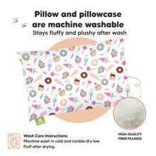 Load image into Gallery viewer, Toddler Pillow with Pillowcase (Sweet Tooth)