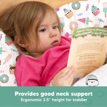 Load image into Gallery viewer, Toddler Pillow with Pillowcase (Sweet Tooth)