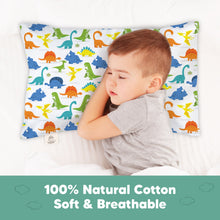 Load image into Gallery viewer, Printed Toddler Pillowcase 13X18" (Happy Dino)