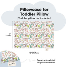 Load image into Gallery viewer, Printed Toddler Pillowcase 13X18" (Unicorn Dreams)
