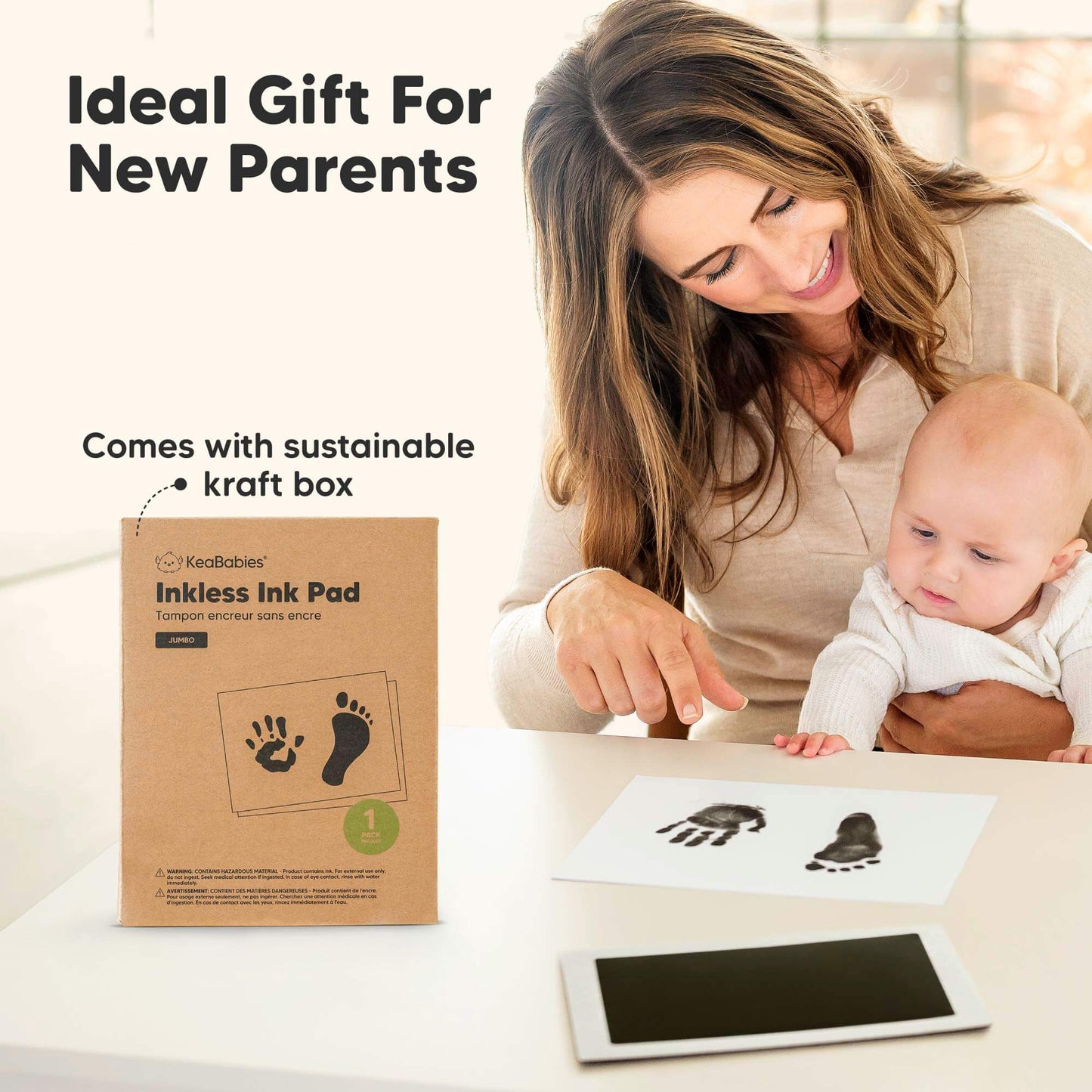 Ideal Gift For New Parents, 
Comes with sustainable kraft box 32646623232186