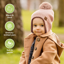 Load image into Gallery viewer, Muff Knitted Beanie (Blush)
