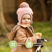 Load image into Gallery viewer, Muff Knitted Beanie (Blush)

