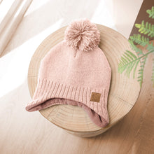 Load image into Gallery viewer, Muff Knitted Beanie (Blush)
