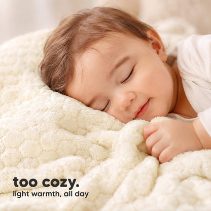 Soufflé Fleece Baby Blanket (Honey) 33929040101562