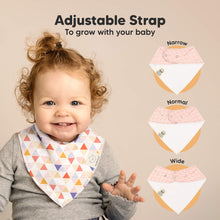 Load image into Gallery viewer, 10-Pack Organic Bandana Bibs (Prism)
