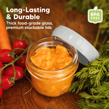 Load image into Gallery viewer, Prep Jars Baby Food Storage Glass Container (Slate)

