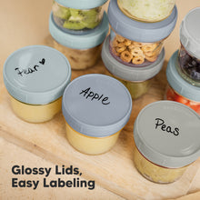 Load image into Gallery viewer, Prep Jars Baby Food Storage Glass Container (Slate)
