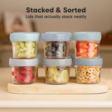 Load image into Gallery viewer, Prep Jars Baby Food Storage Glass Container (Slate)
