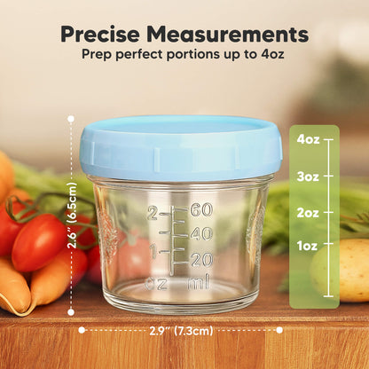 Precise Measurements 2.6" (6.5cm) x 2.9" (7.3cm), Prep perfect portions up to 4oz, Measurement markings: 1oz, 2oz, 3oz, 4oz.
 30609007902906