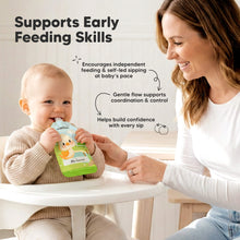 Load image into Gallery viewer, Supports Early Feeding Skills - Encourages independent feeding &amp; self-led sipping at baby's pace, Gentle flow supports coordination &amp; control, and Helps build confidence with every sip
