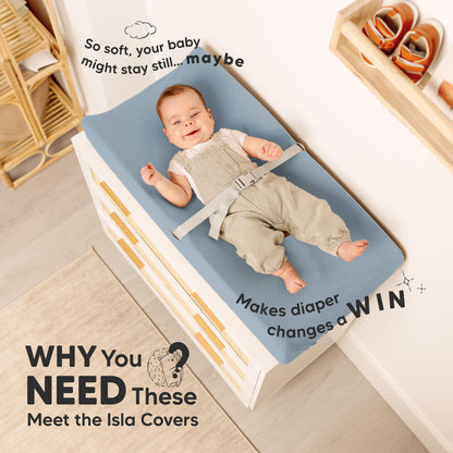 Why you need these, meet the Isla covers, makes diaper changes a win. 28907528388794