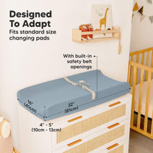 Load image into Gallery viewer, 2-Pack Isla Changing Pad Covers (Steel)
