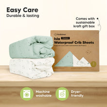 Load image into Gallery viewer, 2-Pack Isla [Protect+] Waterproof Crib Sheets (Beach Day)
