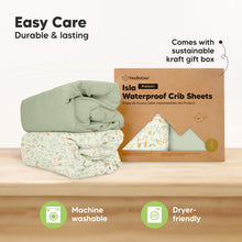Load image into Gallery viewer, 2-Pack Isla [Protect+] Waterproof Crib Sheets (Foxtrot)
