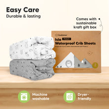 Load image into Gallery viewer, 2-Pack Isla [Protect+] Waterproof Crib Sheets (Woodland)
