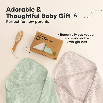 Adorable and thoughtful baby gift beautifully packaged in a sustainable kraft gift box. 30514288427194