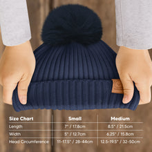 Load image into Gallery viewer, 2-Pack Pom Knitted Beanie (Cobalt)
