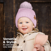 Load image into Gallery viewer, 2-Pack Pom Knitted Beanie (Regalia)
