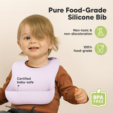 Load image into Gallery viewer, 2-Pack Prep Silicone Bibs (Amethyst)
