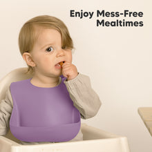 Load image into Gallery viewer, 2-Pack Prep Silicone Bibs (Amethyst)
