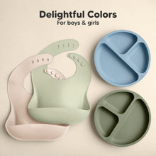 Load image into Gallery viewer, 2-Pack Prep Silicone Bibs (Macaron)
