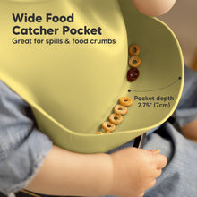 Load image into Gallery viewer, 2-Pack Prep Silicone Bibs (Olives)
