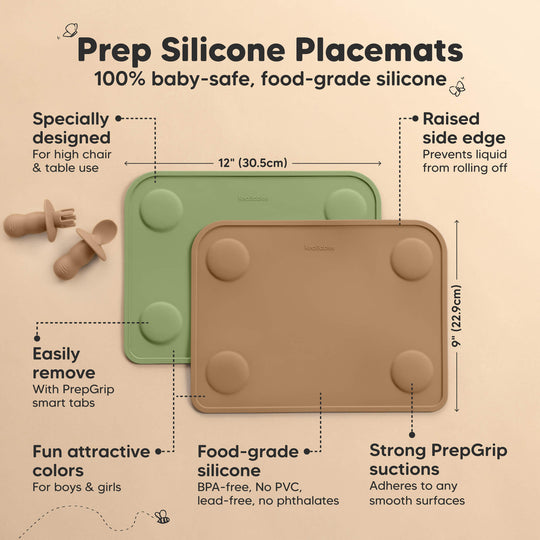 2-Pack Prep Silicone Placemats (Desert)