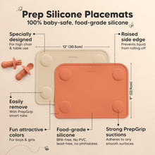 Load image into Gallery viewer, 2-Pack Prep Silicone Placemats (Terracotta)
