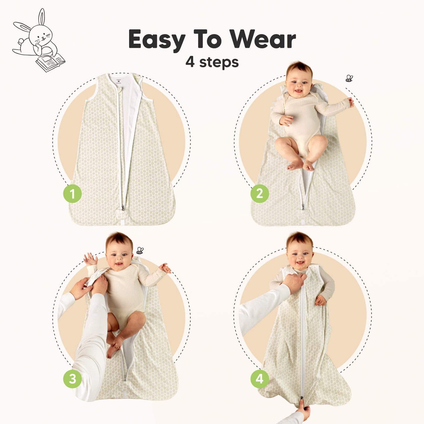 Easy to wear - 4 steps 28966176915642