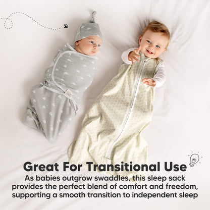 Great for transitional use - as babies outgrow swaddles, this sleep sack provides the perfect blend of comfort and freedom, supporting a smooth transition to independent sleep. 28966177046714