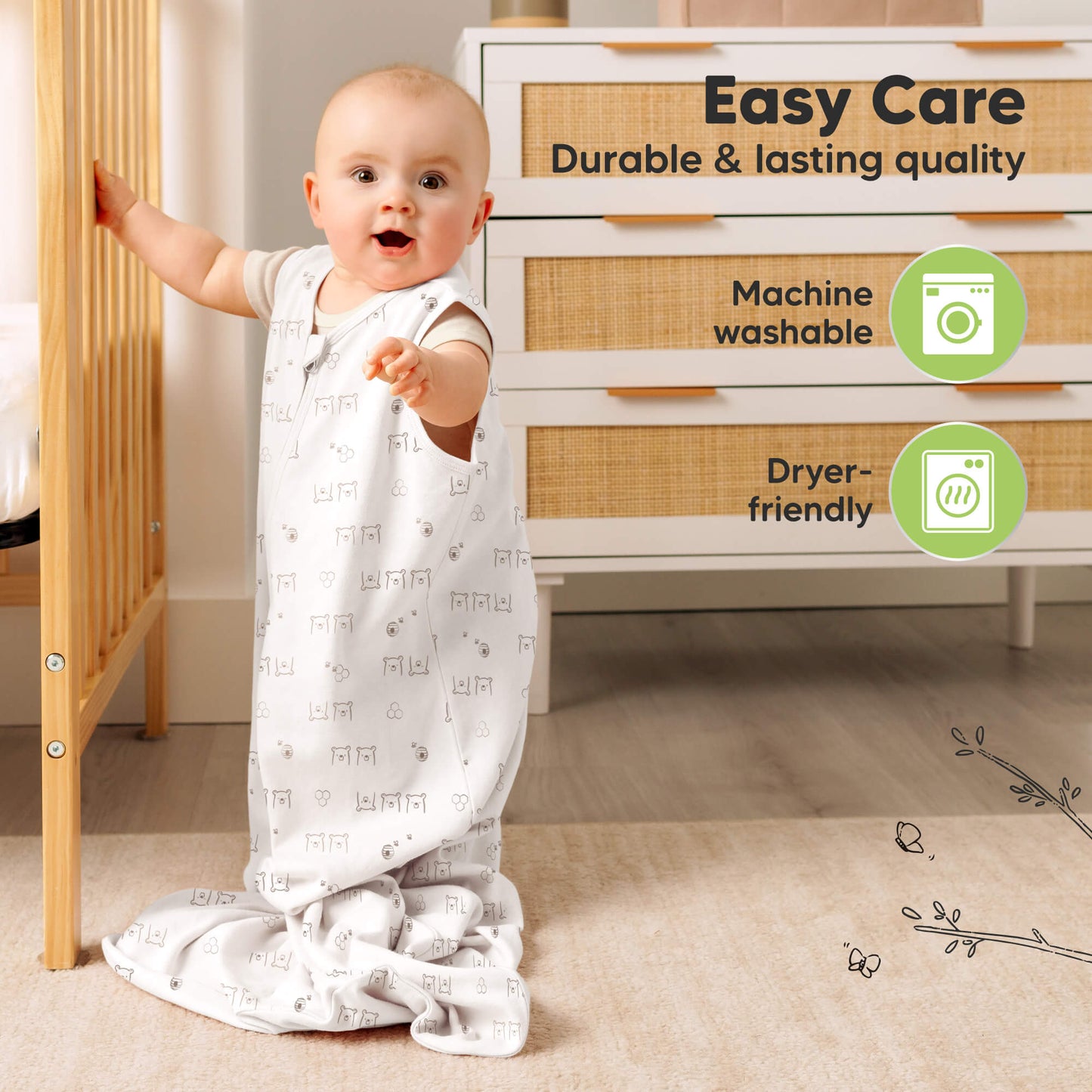 Easy care - durable and lasting quality (machine washable and dryer-friendly) 28966177079482
