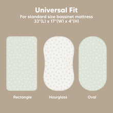 Load image into Gallery viewer, 2-Pack Soothe Fitted Bassinet Sheets (Herb)
