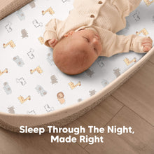 Load image into Gallery viewer, 2-Pack Soothe Fitted Bassinet Sheets (KeaPixel)

