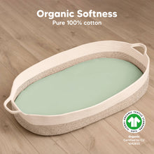 Load image into Gallery viewer, 2-Pack Soothe Fitted Bassinet Sheets (Sage)
