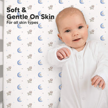 Load image into Gallery viewer, Soothe Fitted Crib Sheet (Cosmo)
