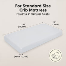 Load image into Gallery viewer, Soothe Fitted Crib Sheet (Cove)
