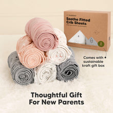 Load image into Gallery viewer, Soothe Fitted Crib Sheet (Khaki)
