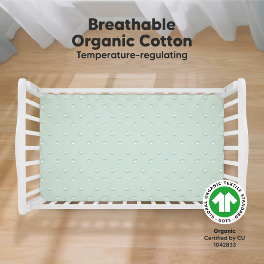 Soothe Fitted Crib Sheet (Lunaris)