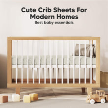 Load image into Gallery viewer, Soothe Fitted Crib Sheet (Lunaris)
