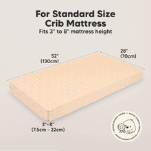 Load image into Gallery viewer, Soothe Fitted Crib Sheet (Lune Mystic)
