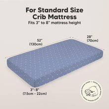 Load image into Gallery viewer, Soothe Fitted Crib Sheet (Marine Muse)
