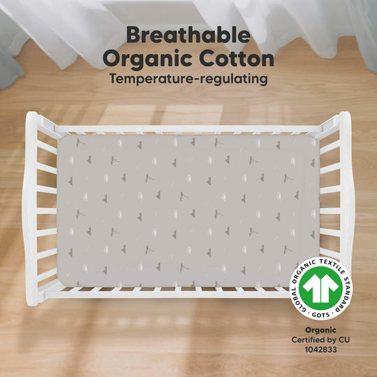 Soothe Fitted Crib Sheet (Savannah)