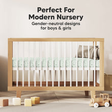 Load image into Gallery viewer, Soothe Fitted Mini Crib Sheet (Tropic Oasis)
