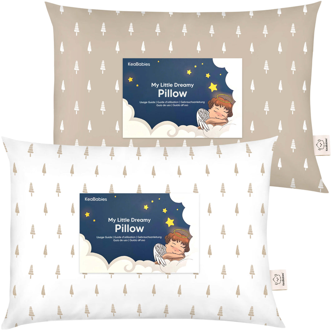 2-Pack Toddler Pillows Without Pillowcase