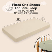 Load image into Gallery viewer, 2-Pack Aereo Fitted Crib Sheets (Avocado)
