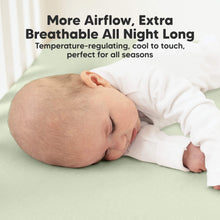 Load image into Gallery viewer, 2-Pack Aereo Fitted Crib Sheets (Sage)

