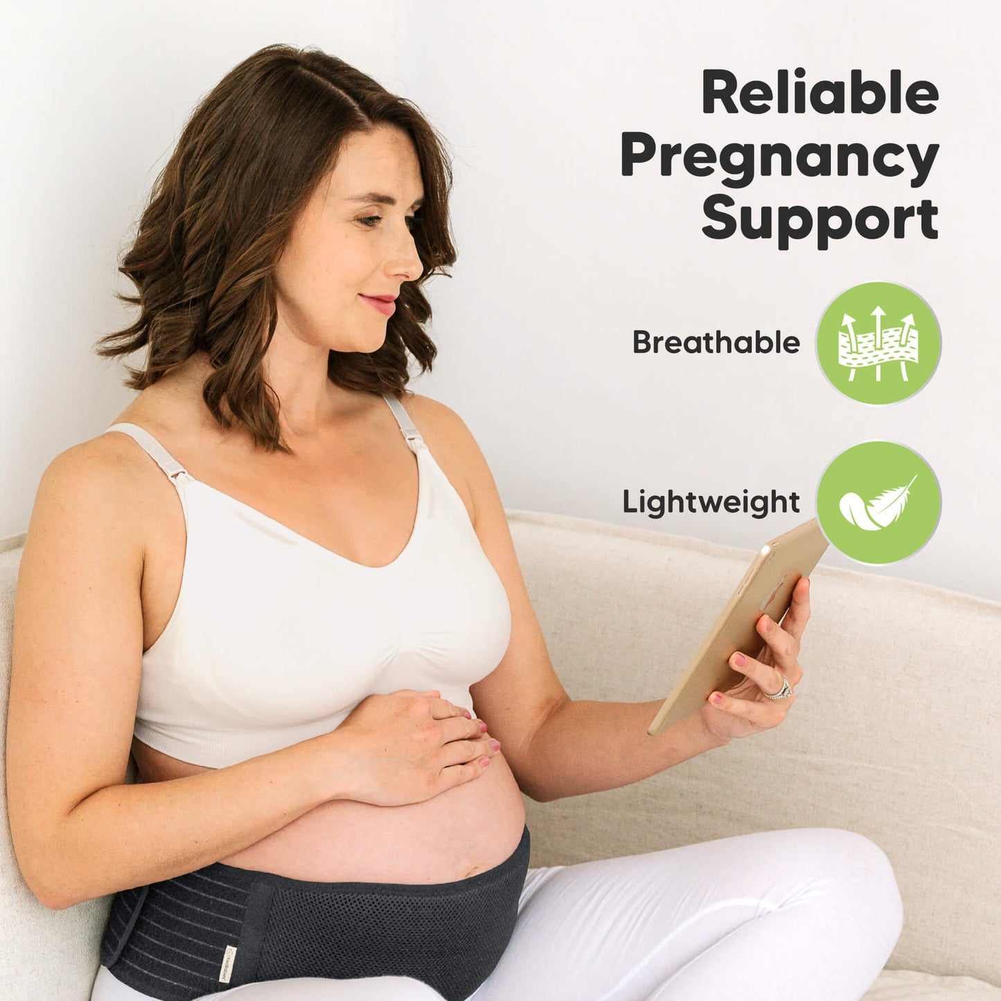 Reliable pregnancy support that is breathable and lightweight for everyday comfort. 31266544386234