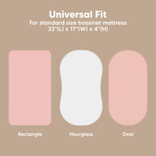 Load image into Gallery viewer, 2-Pack Isla Fitted Bassinet Sheets (Rose)
