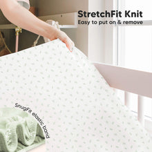 Load image into Gallery viewer, Isla Fitted Crib Sheets (Herb)
